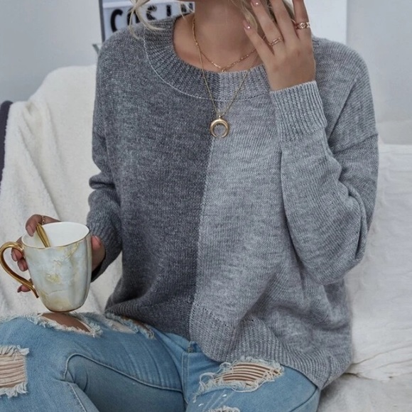 Chic Nation Sweaters - Color block sweater